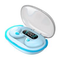 Kaulų laidumo Bluetooth ausinės miegui ir sportui - Mėlyna