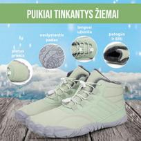 Neperšlampami žieminiai batai su ortopediniu padu - Žalia / 42