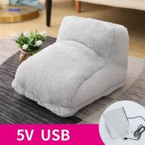 Pėdų šildytuvas šiltoms pėdoms ir komfortui - Pilka 5V (USB tipas)