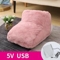 Pėdų šildytuvas šiltoms pėdoms ir komfortui - Rožinė 5V (USB tipo)