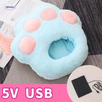 Pėdų šildytuvas šiltoms pėdoms ir komfortui - Mėlyna letenėlė 5V (USB tipo)