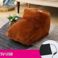 Pėdų šildytuvas šiltoms pėdoms ir komfortui - Ruda 5V (USB tipo laikmačio temperatūros valdymas)