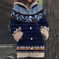 Šiltas vilnos megztinis elegantiškam stiliui - 2 / XL
