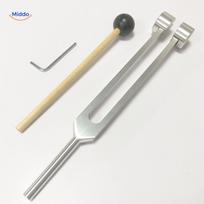 VibeClean gydomųjų kamertonų rinkinys atsipalaidavimui - Sidabrinė apvali galvutė (21.5CM)