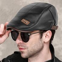 Odine berete su retro stiliumi ir unisex dizainu - Juoda
