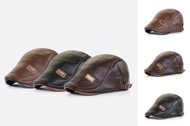 Odine berete su retro stiliumi ir unisex dizainu - Tamsiai ruda