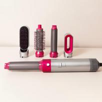 StyleQueen 5 in 1 plaukų formavimo priemonė - Rožinė