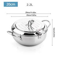 Puodas kepimui su termometru - 2.2 L
