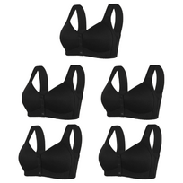 Patogi moteriška liemenėlė (dydį rinktis pagal kilogramus) - Juoda / 2XL (80-90kg)