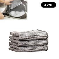 Metalinių indų šveitimo kempinėlių rinkinys – 3 vnt.