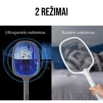 Įkraunama elektrinė vabzdžių gaudyklė-raketė