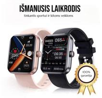 Madingas išmanusis laikrodis su „Bluetooth" funkcija - Juoda