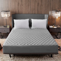 SleepyCover™ Paminkštintas Apsauginis Čiužinys Nuo Skysčių - 200x220CM / PILKA