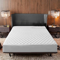 SleepyCover™ Paminkštintas Apsauginis Čiužinys Nuo Skysčių - 200x220CM / BALTA
