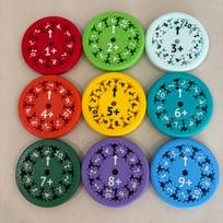 "Fidget spinners" su matematikos užduotim - sudėtis ir atimtis