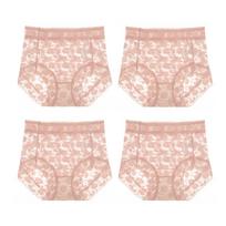 🌷✨️ Nėriniuotos kelnaitės be siūlių - Mėlyna (4 vnt.) / XL (60-75kg)