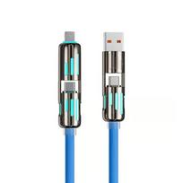 4-in-1 MFish USB C kabelis (240W) - 1 metras / Mėlyna