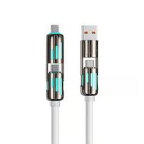 4-in-1 MFish USB C kabelis (240W) - 1.5 metro / Balta