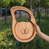 Styginis muzikos instrumentas lyra - 16 stygų skydas - "Miško elnias"
