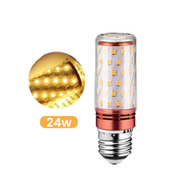Energiją taupančios LED lemputės (3 vnt.) - Šilta / 24W / 3 vnt.