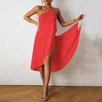 Apvyniojama suknelė moterims - Raudona / 4XL