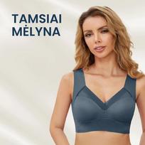 Besiūlė formuojanti liemenėlė - Tamsiai mėlyna (2 vnt.) / 6XL （100D-105E/105~120kg)