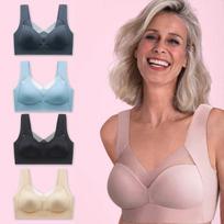 Besiūlė formuojanti liemenėlė - Rožinė (2 vnt.) / 6XL （100D-105E/105~120kg)
