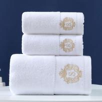 Rankšluosčių rinkinys „Pure Cotton“ - Siuvinėtu kraštu - balta