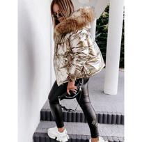 Winter hooded slim short cotton clothes bright solid color fashionable warm zipper cotton clothes XXXXXL gray