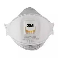 Kaukė respiratorinė 3M 9322PRO5 FFP2, daugkartinio naudojimo, pusveidė, su iškvėpimo vožtuvu