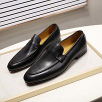 FELIX CHU Designer Mens Loafers Leather Handmade Black Brown Casual Business Dress Shoes Party Wedding Men's Footwear US 8 juoda