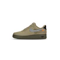 Nike Air Force 1 Slip Resistant Abrasion Resistant Low top Skateboard Shoes Unisex Gray Brown HQ1176-222(Team333-) 38 gray