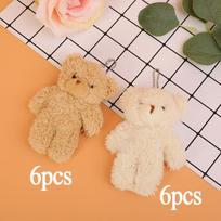 Christmas Plush Bears Small Cute Stuffed Animals Bulk Toys for Birthday Gifts Xmas Valentines Party Favors white