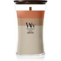 Woodwick Trilogy Hearth Spice kvapioji žvakė medinė dagtis 610 g