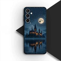 Phone Cover for Samsung Galaxy S25 S24 S23 FE Ultra Plus S7 Edge S25+ S23+ A56 5G Soft Case Castle Harries Wand Owl Potters Galaxy S25+ gray