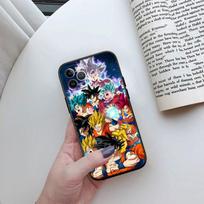 Dragon Ball Goku telefono dėklas skirtas OPPO A40 A60 A80 A15 A16 A17 A54 A54S A53 A53S A56 A57 A98 OPPO A57 4G gray