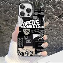 Arctic Music Monkeys Phone Case For IPhone 16 15 14 13 12 11 Pro Max X XR XSMAX 8 7 Plus Matte Shockproof Back Cover iPhone 14 black