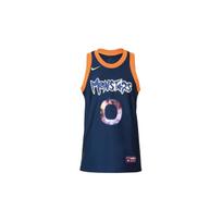 Nike SS20 LeBron x Monstars Crossover Dna Jersey Large Basketball Vest Blue Men's CW4283-455 L orange