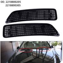 NEW Front Bonnet Hood Air Vent Grille Upper OE# 22188002059040 22188003059040 Bright Black For Mercedes S CLASS W221 2010 Right-2218800305 black