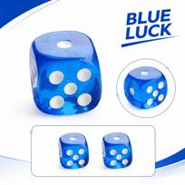 Acrylic Dice Set for Board Games Transparent Gaming Dice with Standard Numbering for Role Playing Games and Tabletop Accessories One Size blue