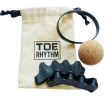 TOE RHYTHM Toe Separator Training Stretch Plantar Muscle Training Set juoda
