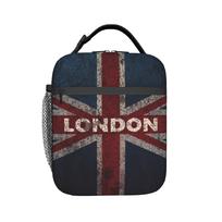 UK Flag Lunch Bag For Adult I Love UK Print Lunch Box Casual School Cooler Bag Convenient Oxford Thermal Lunch Bags as picture