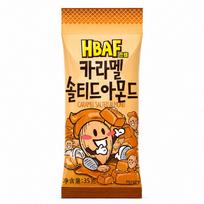 HBAF KARAMELizuoti SŪDYTI MIGDOLAI 35g #CARAMEL SALTED ALMOND*1pack beige
