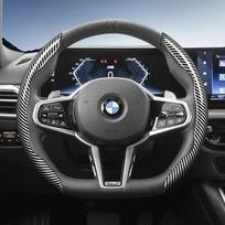 Suitable for Bmw Carbon Fiber Texture Steering Wheel Coverfor X3 3 5 2 4 1 7 8 Series X1 X5 X2 X4 X6 X7 Ix I4 I5 I7 Z4 Xm Ix1 gray