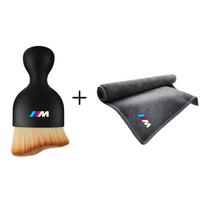 BMW M M3 M5 M6 E36 E46 E91 F48 F25 F10 F20 X1 X3 X5 X6X7 Mikropluošto automobilio plovimo rankšluostis Džiovinimo šluostė Interjero valymo minkštas šepetėlis black