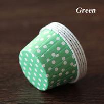100PCS New Grease-proof Bakeware Baking Wrapper Muffin Cup Cupcake Liner Pan Case Paper Green blue