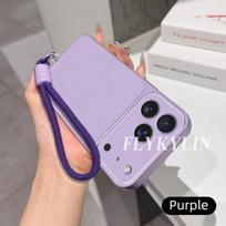 Leather Surface With Lychee Texture For Honor 600 500 Pro 400 Smart 300 200 100 90 80 70 Protective Shell With Hanging Rope Honor 500 Pro gray