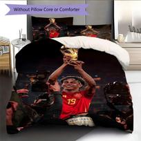 Lamine Yamal Rašto Patalynė Namų Dekoras Gimtadienio Dovana ( 1 antklodės užvalkalas + 2 pagalvių užvalkalai, be užpildo),gerbėjų atributika. 135x200cm