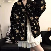 Womens Oversized Retro Hong Kong Style Short Jacket 2026 Loose Fit Baseball Coat With Faux Fur Collar XL gray