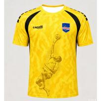 2026 Cape Verde Men's Soccer Team Jersey – Yellow Star-Patterned Quick-Dry Sports T-Shirt XXXL yellow